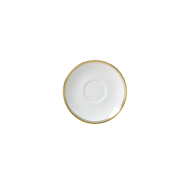 tea cup saucer BURNISHED GOLD | Bone China Ø 160 mm product photo