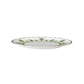 plate SULTAN`S GARDEN edge pattern Bone China Ø 275 mm white | green product photo  S