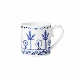 espresso cup SULTAN`S GARDEN BLUE Bone China 120 ml palm trees product photo