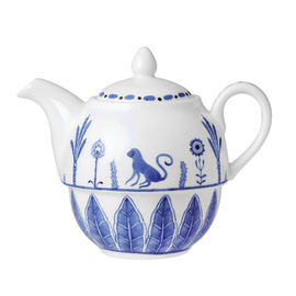 tea pot SULTAN`S GARDEN BLUE Bone China 46 cl product photo
