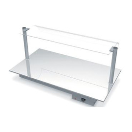 hot plate built-in unit with sneeze guard L 890 mm product photo