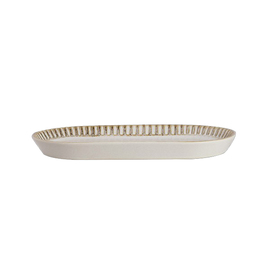 serving plate ADELAIDE porcelain oval | 184 mm x 121 mm product photo  S