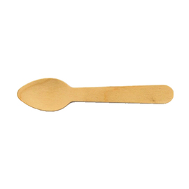 ice cream spoon wood waxed L 110 mm product photo