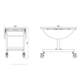 housekeeping cart PALACE foldable product photo  S