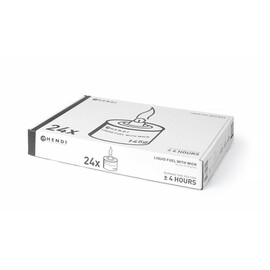 Liquid fuel with wick | Burning time ± 4 hours | 6 pieces product photo  S