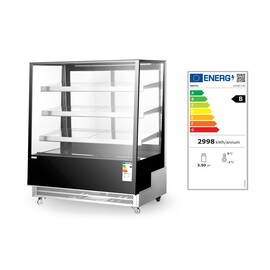 Refrigerated display case with 3 inclined shelves | 500L | 230V/490W | 900x833x(H)1460mm product photo S