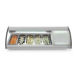 Sushi-Vitrine 5x GN 1/3 | 230V/160W | 1307x445x(H)327mm product photo S