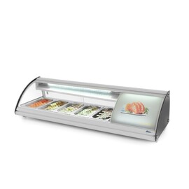 Sushi-Vitrine 5x GN 1/3 | 230V/160W | 1307x445x(H)327mm product photo S