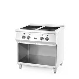 Induction hob with 4 cooking zones | 400V/17000W | 800x720x(H)854mm product photo  S