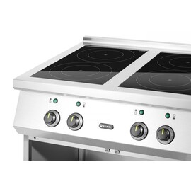 Induction hob with 4 cooking zones | 400V/17000W | 800x720x(H)854mm product photo  S