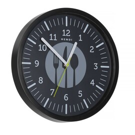 Wall clock | designed by Robert Bronwasser | Black | Ø356 x (H)45 mm product photo  S