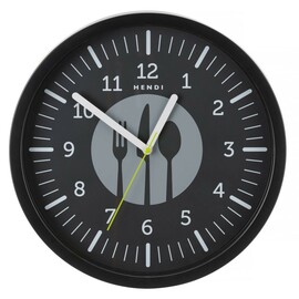 Wall clock | designed by Robert Bronwasser | Black | Ø356 x (H)45 mm product photo