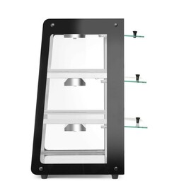 Heated counter display | Black | 220-240V/500W | 472x447x(H)775mm product photo  S