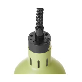 Height-adjustable heat lamp | cylindrical | green | 230V/250W | &Oslash;175x(H)250mm product photo  S