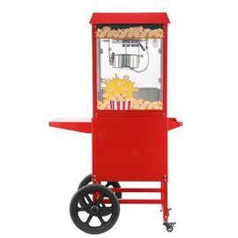 Popcorn machine with chassis | Red | 220-240V/1155W | 940x510x(H)1553mm product photo S