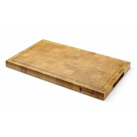 Serving board made of oak wood | End grain | 325x265x(H)30mm product photo