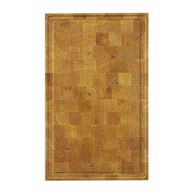 Serving board made of oak wood | End grain | 325x265x(H)30mm product photo S