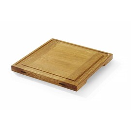 Serving board made of oak wood | 270x270x(H)20mm product photo