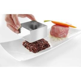Food rings and tamper | square | tamper | 63x63x(H)55mm product photo  S