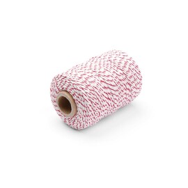 Red and white butcher's twine | 132 m | White product photo