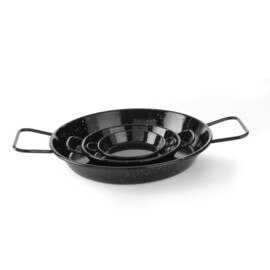 Enamelled paella pan | Ø100x(H)20mm product photo S