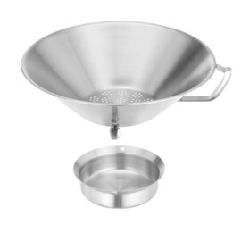 Stainless steel fryer strainer | Ø410x(H)170mm product photo S