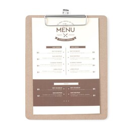 Menu clipboard | 185x245mm product photo S