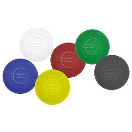 Deposit coins - 100 pcs. | Black | 100 pcs. | Ø25mm product photo S