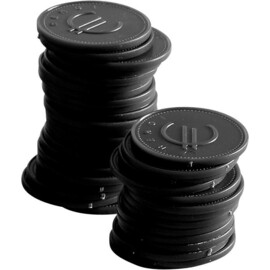 Deposit coins - 100 pcs. | Black | 100 pcs. | Ø25mm product photo
