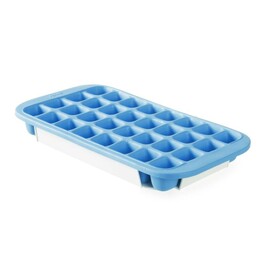 Ice cube tray with lid and base | Blue | 337x170mm product photo