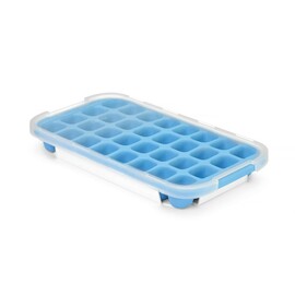 Ice cube tray with lid and base | Blue | 337x170mm product photo S