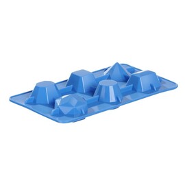 Ice cube tray | gemstone-shaped | blue | 2 pieces | 190 x 105 x (H) 30 mm product photo S