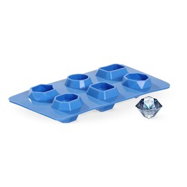 Ice cube tray | gemstone-shaped | blue | 2 pieces | 190 x 105 x (H) 30 mm product photo S