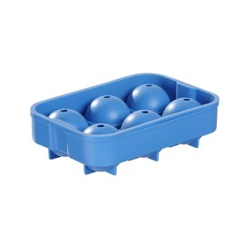 Ice cube tray | spherical | blue | 180x125x(H)50mm product photo