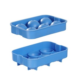 Ice cube tray | spherical | blue | 180x125x(H)50mm product photo S