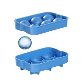 Ice cube tray | spherical | blue | 180x125x(H)50mm product photo S