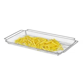 French fries oven basket | corrugated CONVECTOMAT FRY | GN 1/1 | 530x325x(H)40mm product photo  S