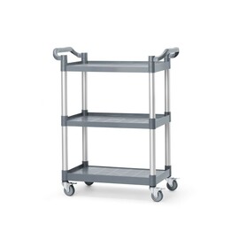 Polypropylene serving trolley with 3 compartments | small | 800x420x(H)945mm product photo  S