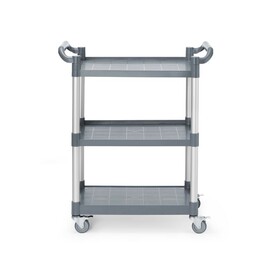 Polypropylene serving trolley with 3 compartments | small | 800x420x(H)945mm product photo
