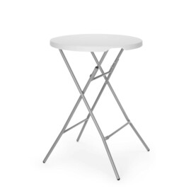Bar-style standing table | Max. load 80 kg | White | Ø800 x (H)1100 mm product photo S