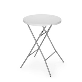 Bar-style standing table | Max. load 80 kg | White | Ø800 x (H)1100 mm product photo S