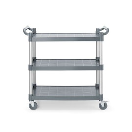 Polypropylene serving trolley with shelves | large | Includes shelf side panels | 1010x500x(H)960mm product photo  S