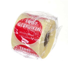 Reusable food safety sticker | "USE FIRST" | Red | 500 pcs | Ø50mm product photo S