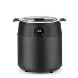 Soup kettle without water | 10L | Black | 220-240V/450W | Ø330x(H)398mm product photo  S