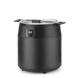 Soup kettle without water | 10L | Black | 220-240V/450W | Ø330x(H)398mm product photo  S