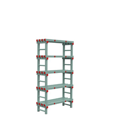 Euro shelf plastic | 5 floors | L 1800 mm x 400 mm H 1450 mm product photo
