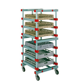container trolley for dishwashing baskets H 1540 mm product photo