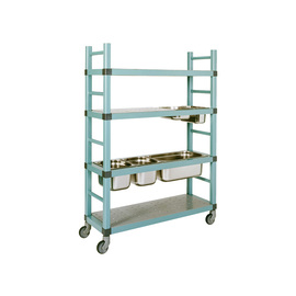 gastro shelf plastic | 4 floors | L 977 mm x 410 mm H 1600 mm product photo