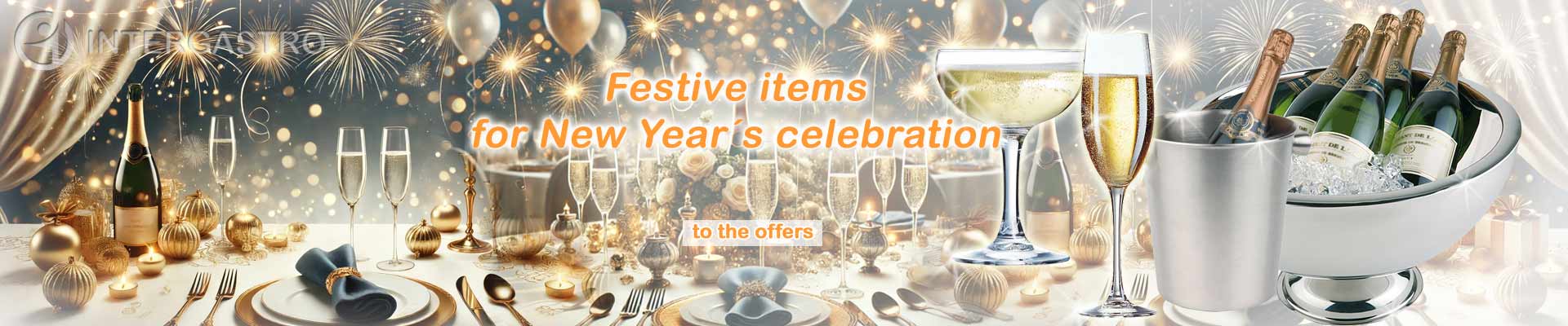 Festive items for New Year&acute;s Celebration