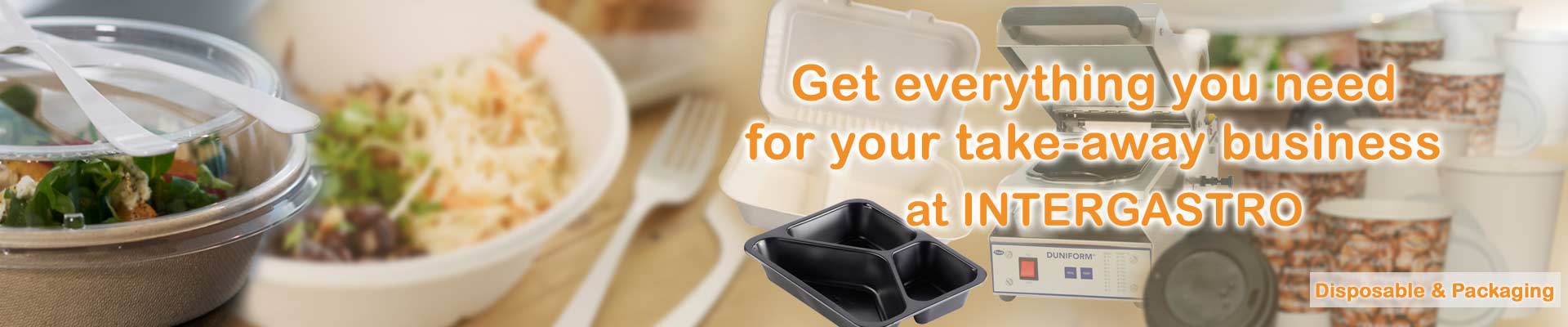 Get everything you need for your take-away business at INTERGASTRO
